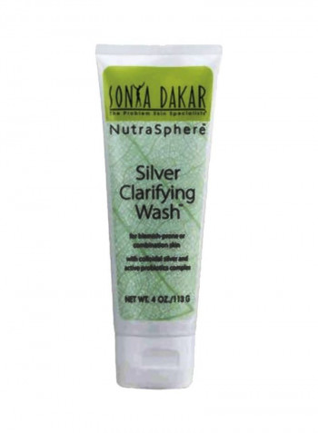 NutraSphere Clarifying Face Wash Silver 4ounce