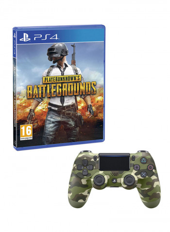 لعبة Playerunknown's Battlegrounds  (النسخة العالمية) مع ذراع تحكم - بلاي ستيشن 4 (PS4)