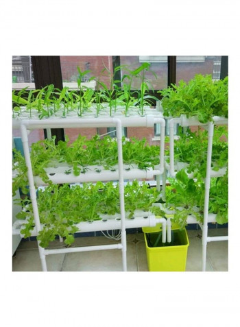 Vegetable Frame Kit Pipe Bracket Equipment Hydroponics System White