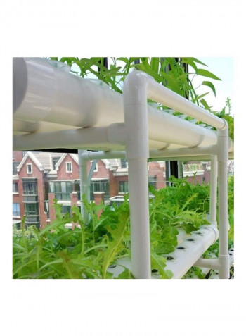 Vegetable Frame Kit Pipe Bracket Equipment Hydroponics System White