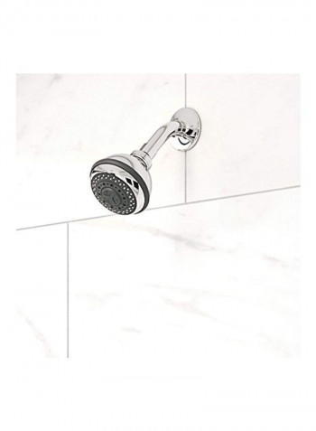 3 Spray Fixed Showerhead Silver 4.2x3.5x3.5inch