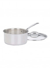 Classic Stainless Steel Saucepan Silver 15.6x8.9x5.2inch