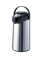 Stainless Steel Thermal Carafe Silver/Black 7.75x7.75x15.75inch