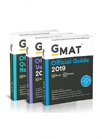 GMAT Official Guide 2019 (Set Of 3) Paperback