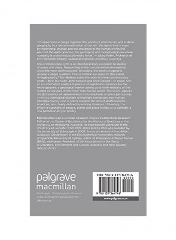 The Anthropocene Lyric Hardcover