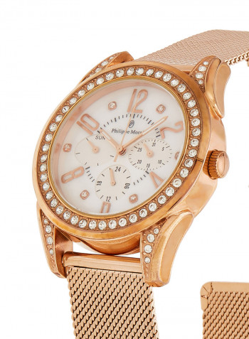 Women's Stainless Steel Analog Wrist Watch LS1112QRPW