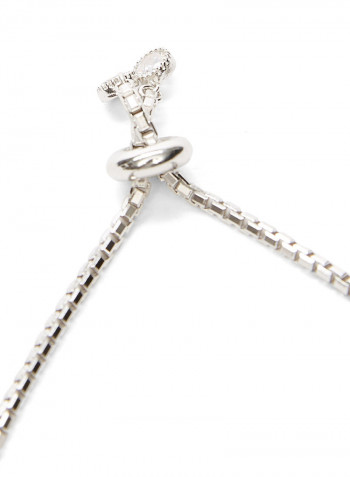 925 Sterling Silver Heart Shape Adjustable Bracelet