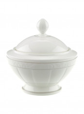 Grey Pearl Sugar Bowl White 115x115x122millimeter