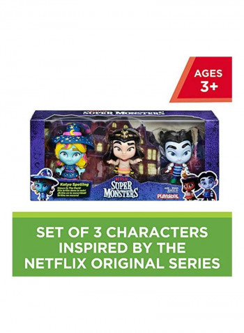 3-Piece Netflix Super Monster Bobble Head Toy Set 4inch
