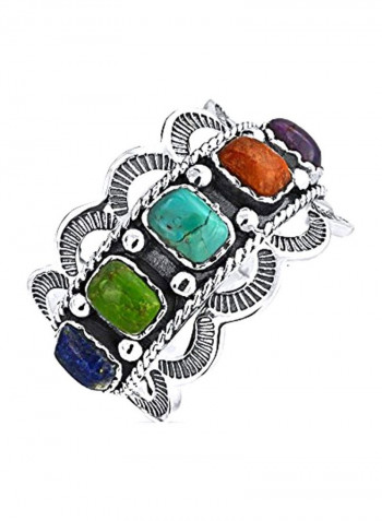 925 Sterling Silver Boho Statement Band Ring
