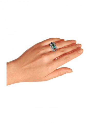 925 Sterling Silver Boho Statement Band Ring
