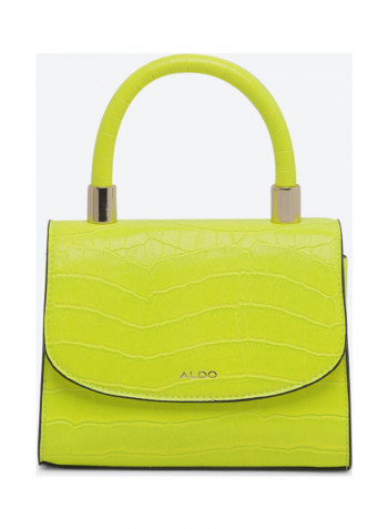 Amzax Croc Skin Effect Crossbody Bag Green