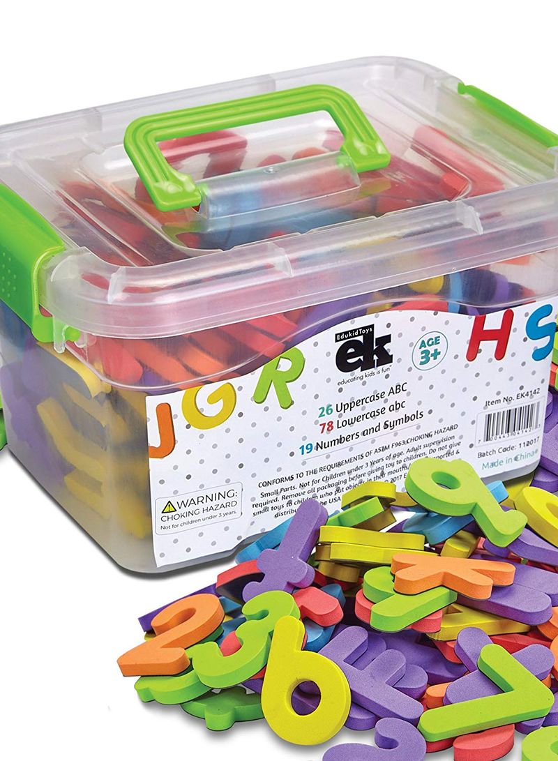 Magnetic Foam Letters And Numbers 123 Pieces