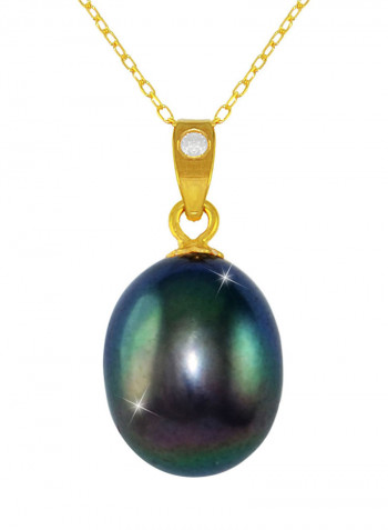 18K Gold Pearl Pendant Necklace