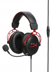 HyperX Cloud Alpha Over-Ear Gaming Headset For PS4/PS5/XOne/XSeries/NSwitch/PC Red/Black