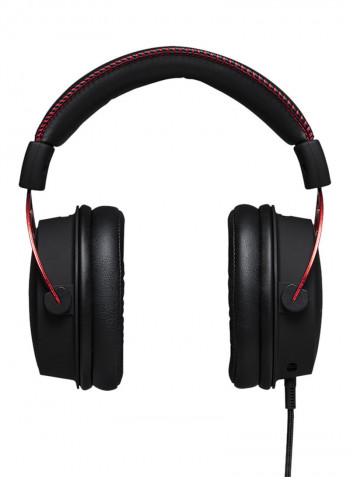 HyperX Cloud Alpha Over-Ear Gaming Headset For PS4/PS5/XOne/XSeries/NSwitch/PC Red/Black