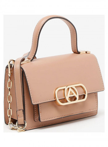 Ybaowiel Top Handle Handbag Beige