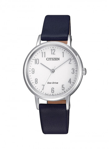 Women's Leather Analog Watch EM0571 16A