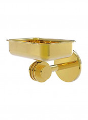 Orbit Two Collection Wall Mounted Dotted Accents Soap Dish Gold