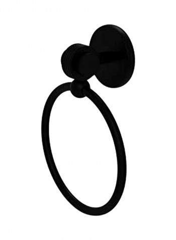 Satellite Orbit Two Collection Towel Ring Matte Black