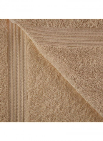 2-Piece Egyptian Cotton Bath Towel Beige 34 x 68inch