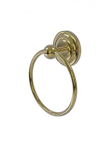 Brass Towel Ring Gold 6inch