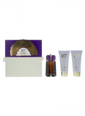 طقم هدية ألين من 3 قطع Alien EDP 60 Ml, Body Lotion 100 Ml, Shower Gel 100مل