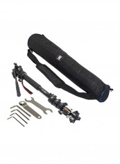 Monopod With Fluid Pan Head Quick Release Plate For Canon Cameras Black