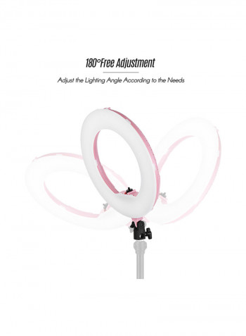 Dimmable LED Ring Light 38watts Pink