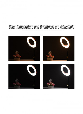 Dimmable LED Ring Light 38watts Pink