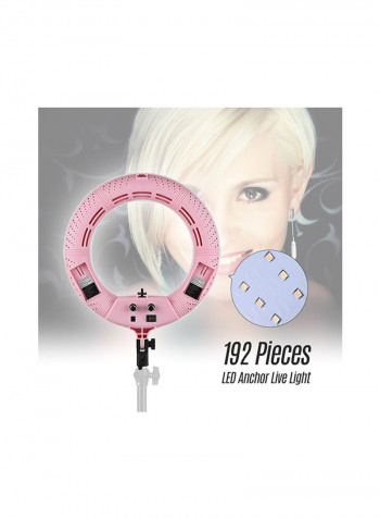 Dimmable LED Ring Light 38watts Pink