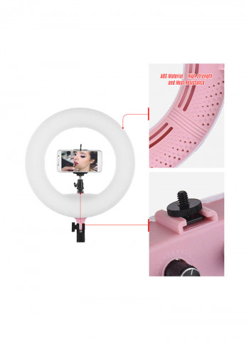 Dimmable LED Ring Light 38watts Pink