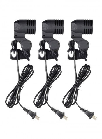 Photography Continuous Triple Lighting Kit Black/White