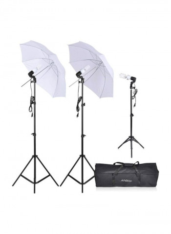 Photography Continuous Triple Lighting Kit Black/White