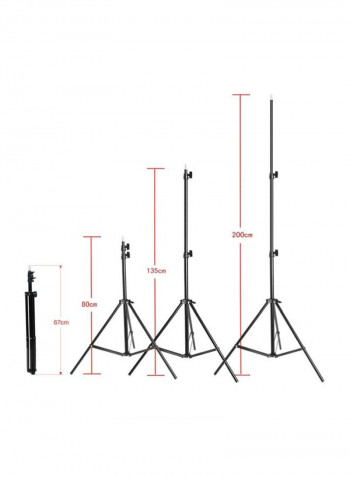 Photography Continuous Triple Lighting Kit Black/White