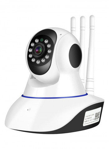 1080P HD Wi-Fi  Motion Detection Security Camera With 128GB TF Card white
