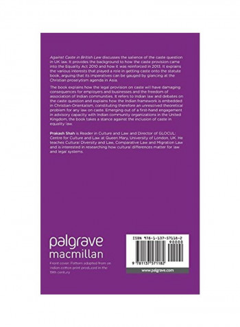 Against Caste in British Law Hardcover