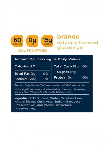 Pack Of 30 Transcend Glucose Gel - Orange