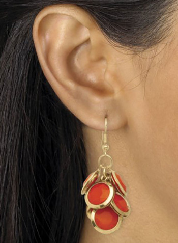 Brass  Lucite Jewellery Set