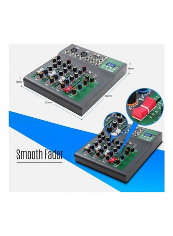 4-Channel Bluetooth Digital Audio Mixer