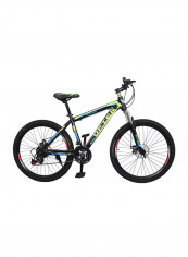 Carbon Steel Mountain Bike Black/Green 24inch reviews Carbon Steel Mountain Bike Black/Green 24inch