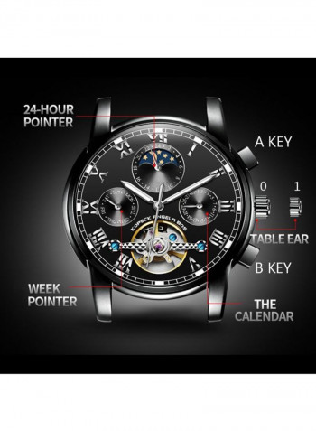 Men's Water Resistant Stainless Steel Chronograph Watch 1J3127B