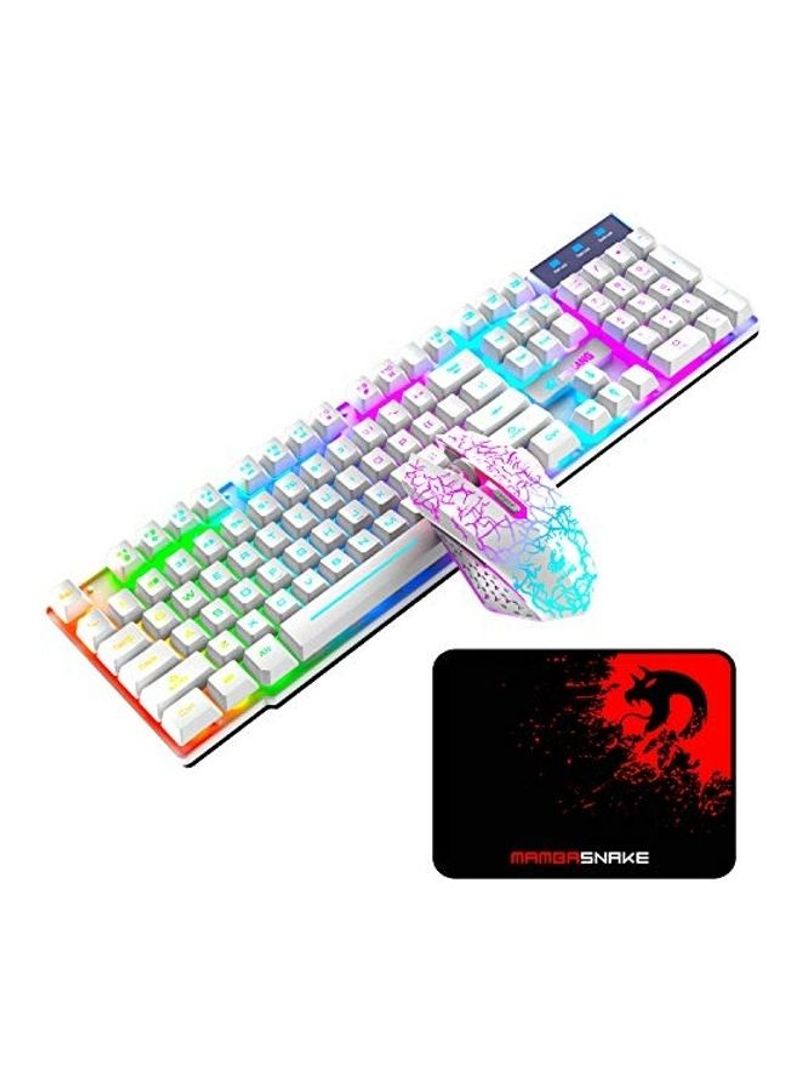 3-Piece Wireless Gaming Keyboard With Mouse  And Pad
