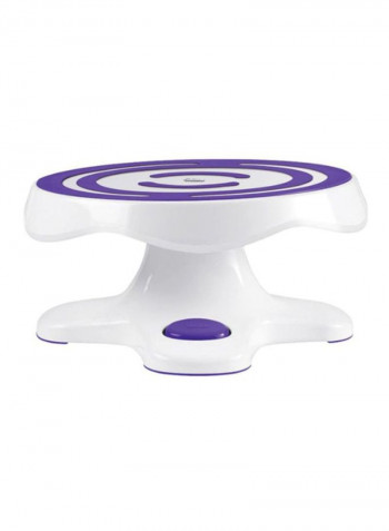 Tilt-N-Turn Ultra Cake Stand White/Purple 30.4x17.8cm