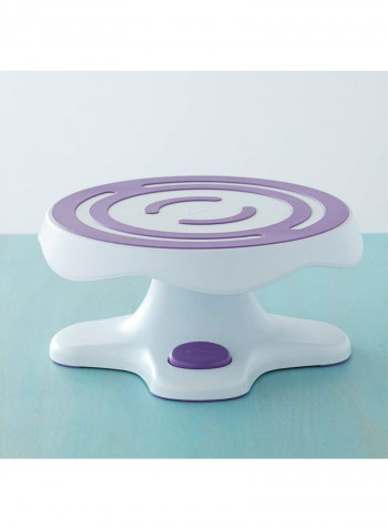 Tilt-N-Turn Ultra Cake Stand White/Purple 30.4x17.8cm