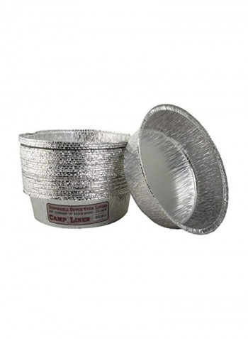 30-Piece Dutch Oven Liner Set Silver 14inch
