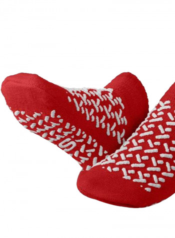 48-Piece Double-Tread Socks Red/White