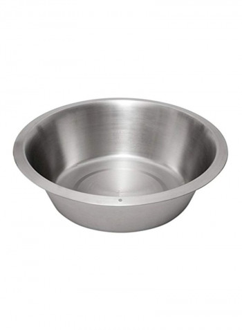 Stainless Steel Flat Bottom Dish Pan Silver 17x17x5inch
