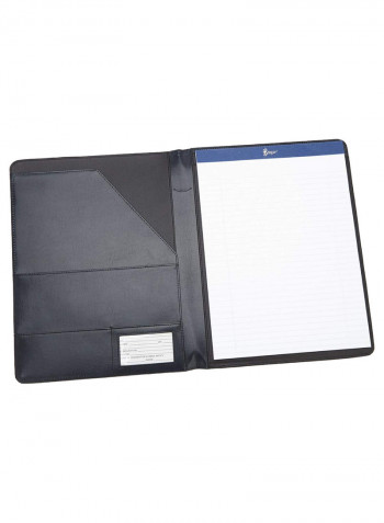 Executive Document Holder Padfolio With Writing Pad Navy Blue