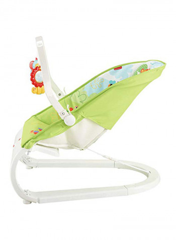 Rainforest Friends Comfort Curve Bouncer - Green/Yellow/Red